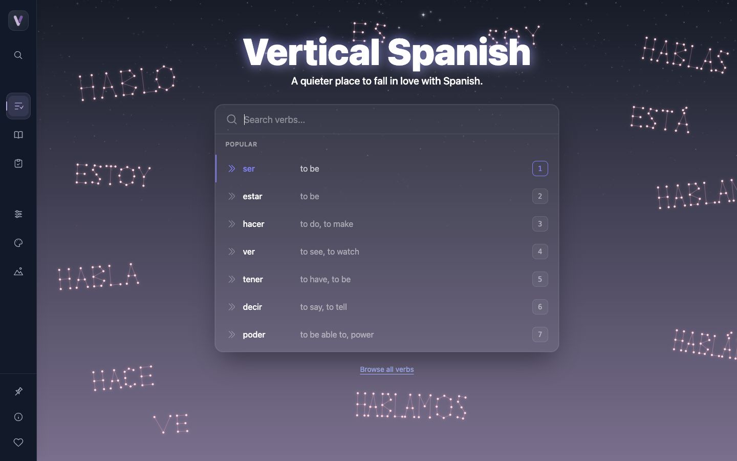 VerticalSpanish.com project preview